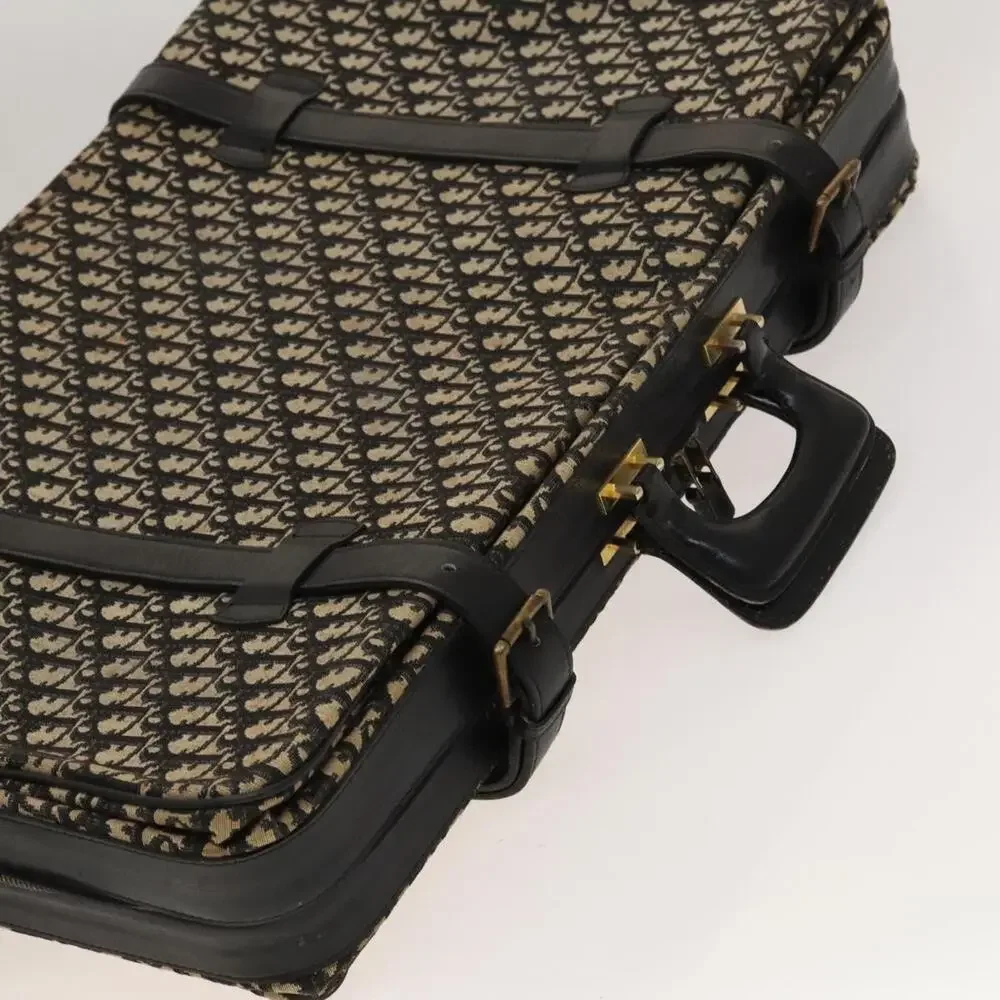 DIOR Trotter Canvas Trunk Navy Gold